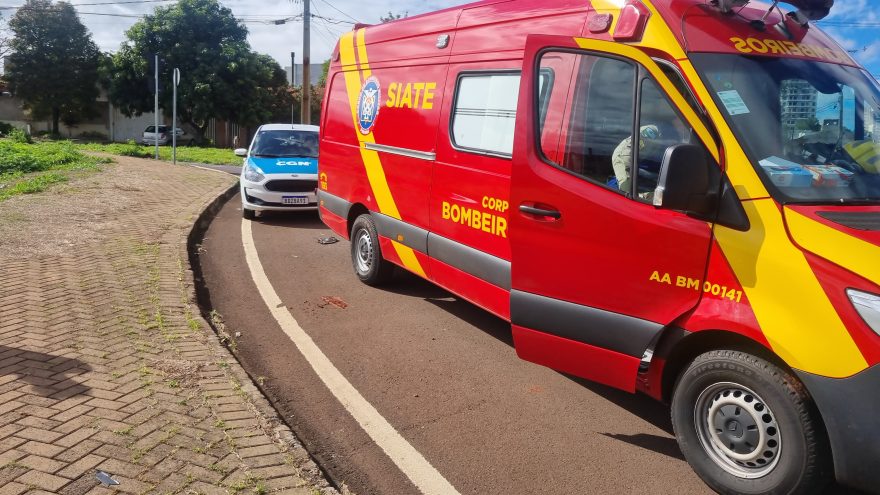 Homem fica ferido em acidente nas imediações do Ecopark Oeste