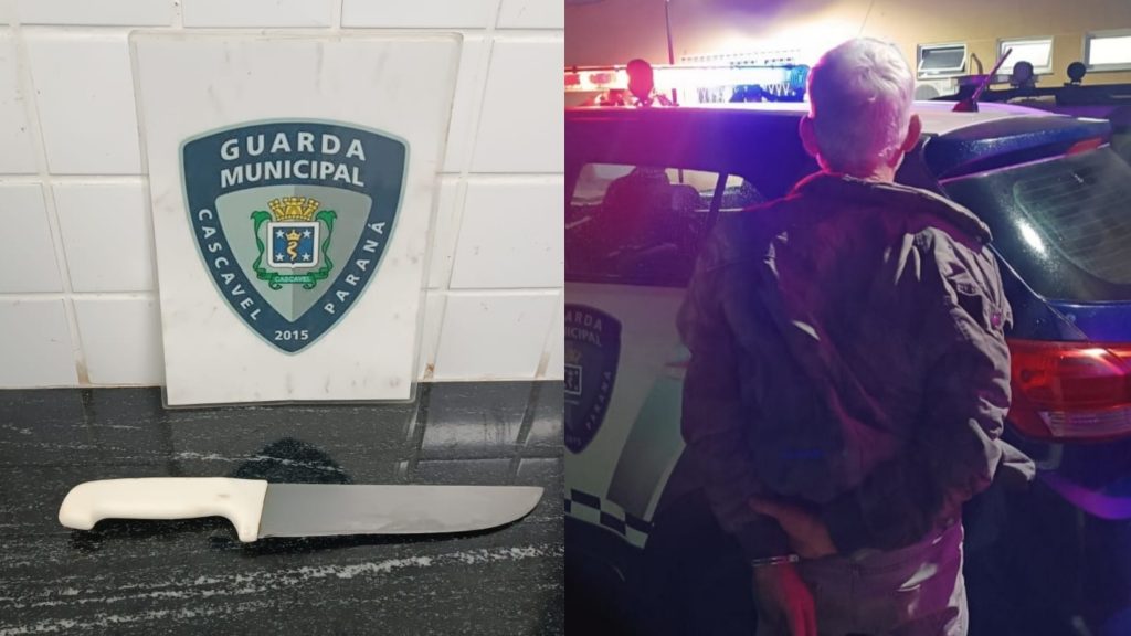 Homem é preso pela GM após ameaçar e ferir ex-mulher com faca no Turisparque