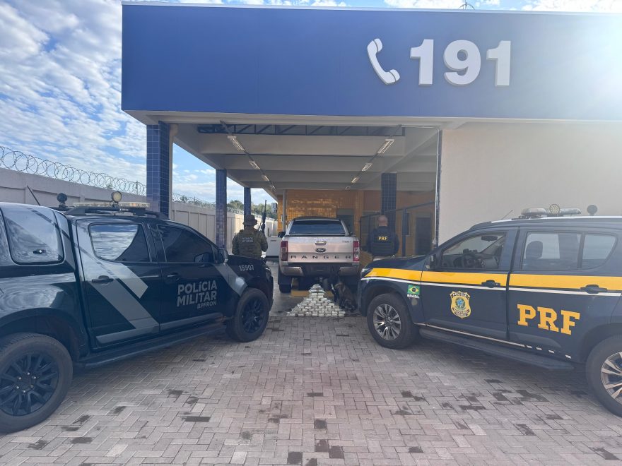 PRF e BPFron apreendem quase 50 quilos de pasta base de cocaína em Alto Paraíso