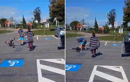Vídeo mostra vítima sendo esfaqueada durante assalto e pedindo por socorro: “Eu vou morrer” Imagem referente a Vídeo mostra vítima sendo esfaqueada durante assalto e pedindo por socorro: “Eu vou morrer”