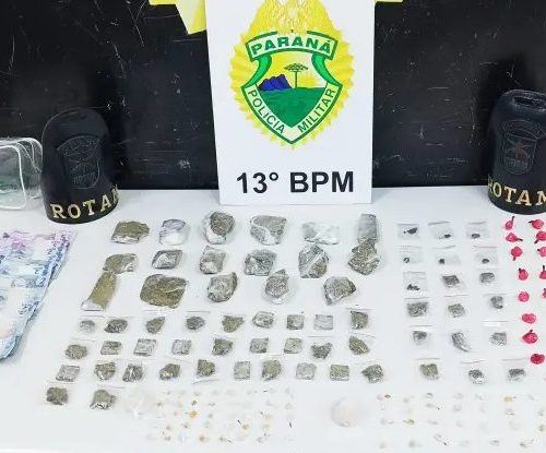 Imagem referente a Casal do tráfico é flagrado abraçado embaixo de ponte e confessa: ‘Eu cuido da maconha, ela do crack’