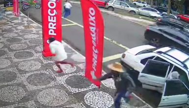 Imagem referente a Vídeo: após venda de ouro, família é alvo de atentado a tiros em Umuarama