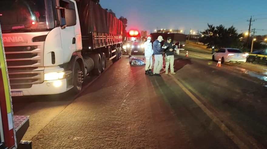 Carro que seguia para Cascavel se envolve em acidente com morte na BR-163