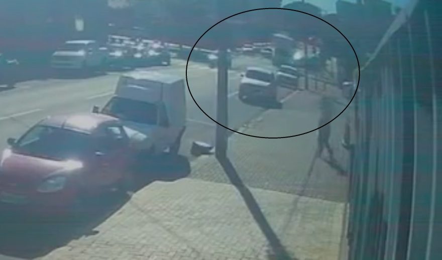Câmera registra acidente entre S10 e caminhão no São Cristóvão