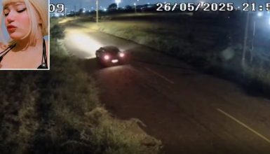 Imagem referente a Câmeras registram momento chocante em que homem incendeia corpos da esposa e filha