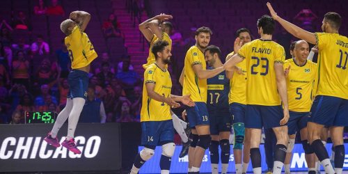 Imagem referente a Brasil vence Canadá por 3 sets a 0 na Liga das Nações de Vôlei