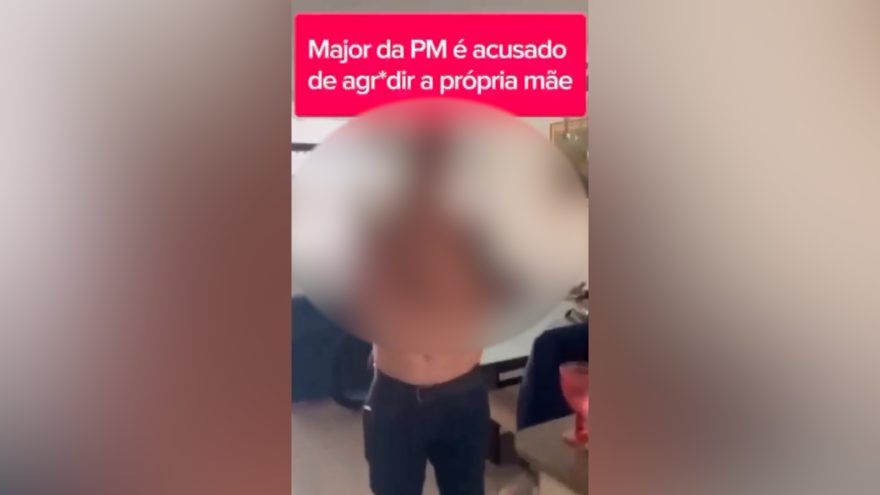 Major da PM é acusado de agredir a própria mãe; “vai filmar polícia?” veja o vídeo