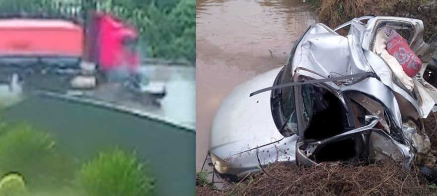Morte na estrada: Câmera flagra violenta batida que tirou a vida de motorista no Paraná