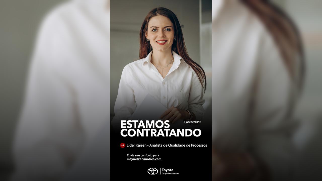 Zeni Motors está com vaga aberta para Líder Kaizen