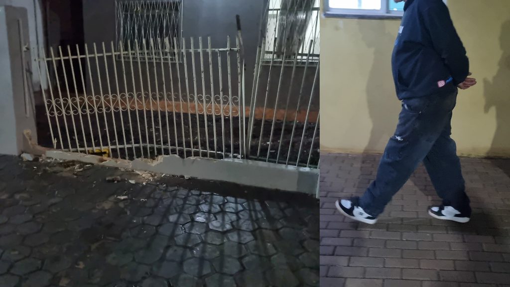 Condutor é preso após atingir portão de residência e ameaçar morador no Parque São Paulo
