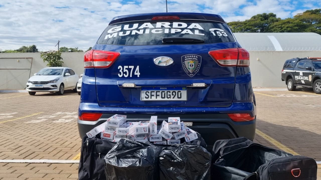 GM apreende 110 maços de cigarro na rodoviária de Cascavel