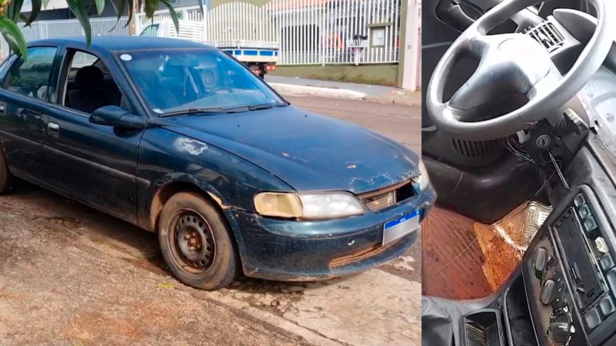 Carro abandonado com faca na ignição intriga moradores no Parque São Paulo, em Cascavel
