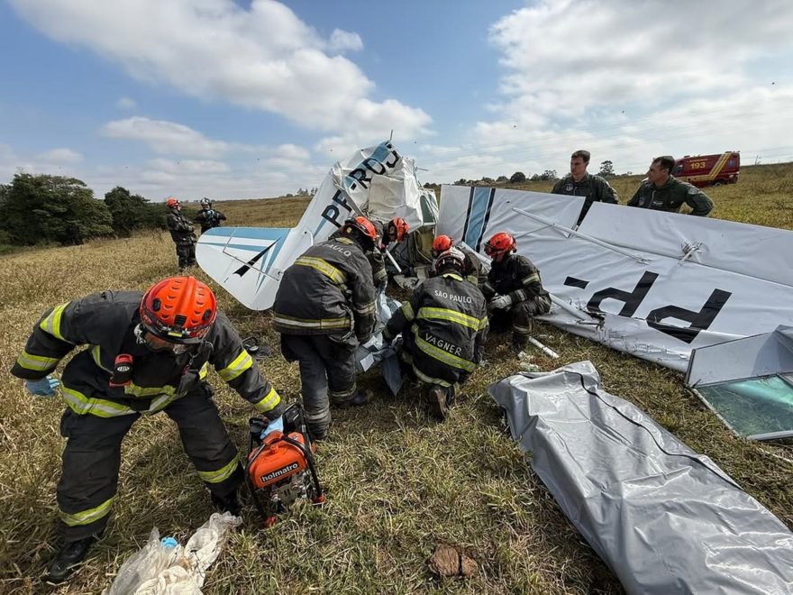 Tragédia no ar: queda de monomotor deixa dois mortos em São José do Rio Preto