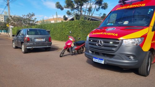 Motociclista de 72 anos fica ferido após colisão com carro na Rua Maranhão Imagem referente a Motociclista de 72 anos fica ferido após colisão com carro na Rua Maranhão