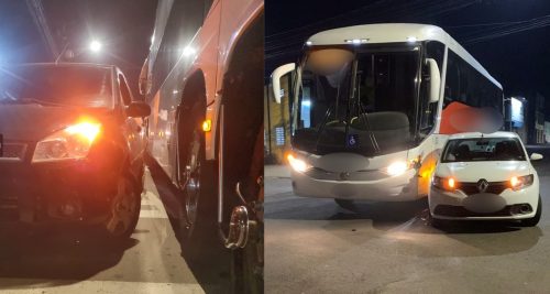 Cruzamento registra dois acidentes em cerca de 10 minutos no Bairro Alto Alegre Imagem referente a Cruzamento registra dois acidentes em cerca de 10 minutos no Bairro Alto Alegre