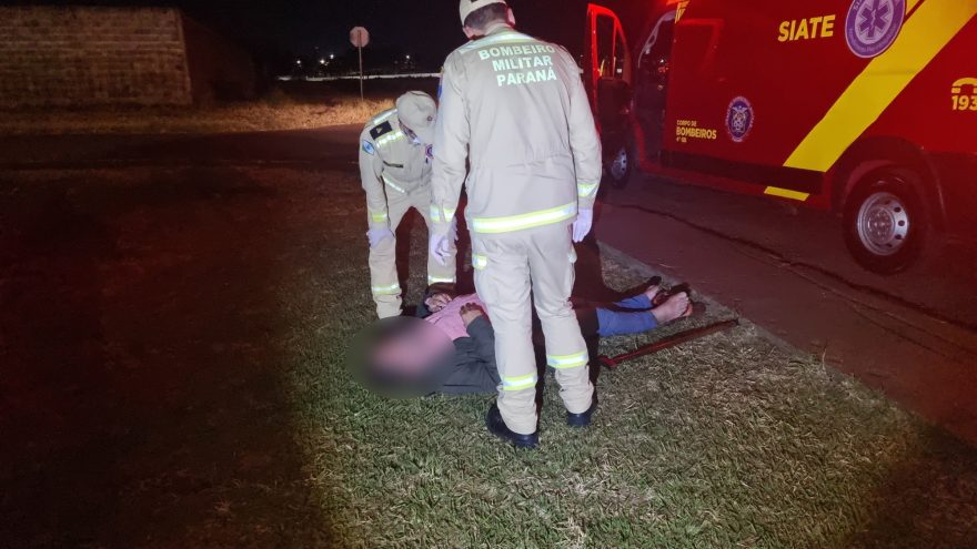 Homem de 59 anos sofre queda e é socorrido em Cascavel