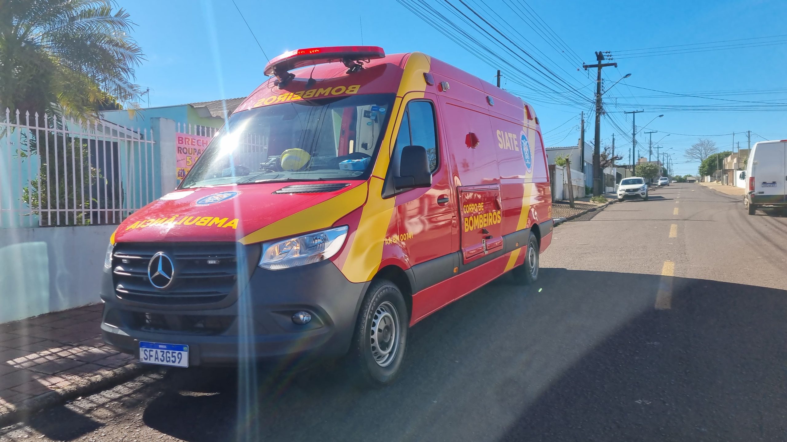 Idoso de 90 anos é socorrido em residência no Jardim União após acidente doméstico Idoso de 90 anos é socorrido em residência no Jardim União após acidente doméstico