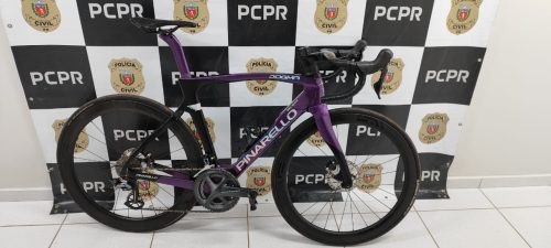 Bicicleta avaliada em R$ 60 mil é recuperada pelo GDE em Cascavel Imagem referente a Bicicleta avaliada em R$ 60 mil é recuperada pelo GDE em Cascavel
