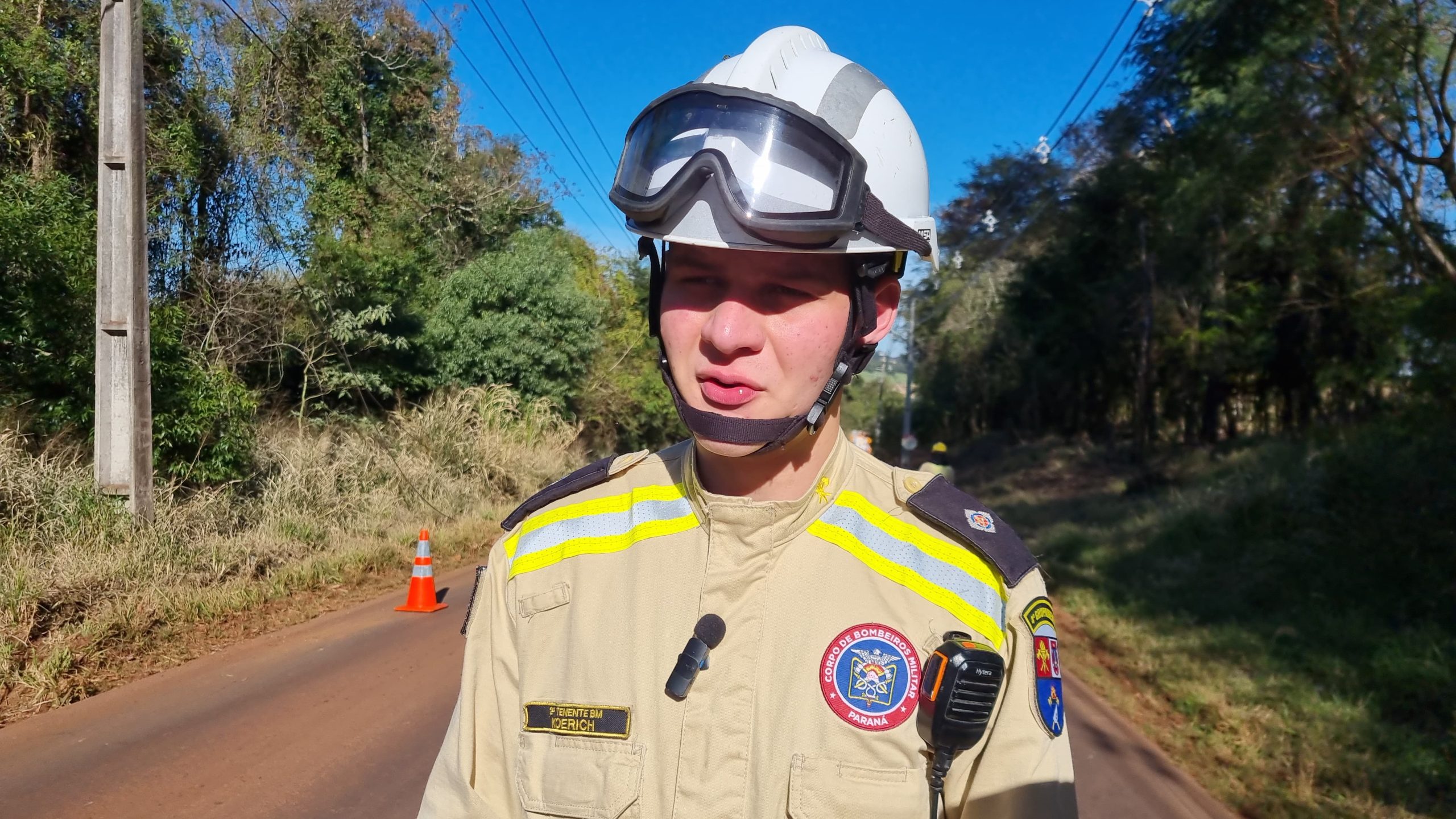 "Foi preciso cautela devido aos cabos energizados", diz tenente após acidente na Estrada Rio da Paz