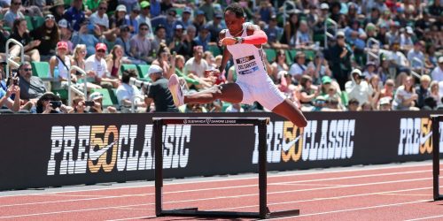 Alison dos Santos supera campeão olímpico em palco de título mundial Imagem referente a Alison dos Santos supera campeão olímpico em palco de título mundial