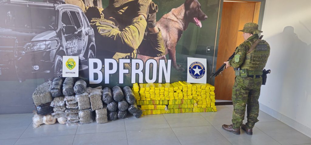 Apreensão de maconha na PR-323 deixa cerca de R$ 850 mil de prejuízo ao tráfico