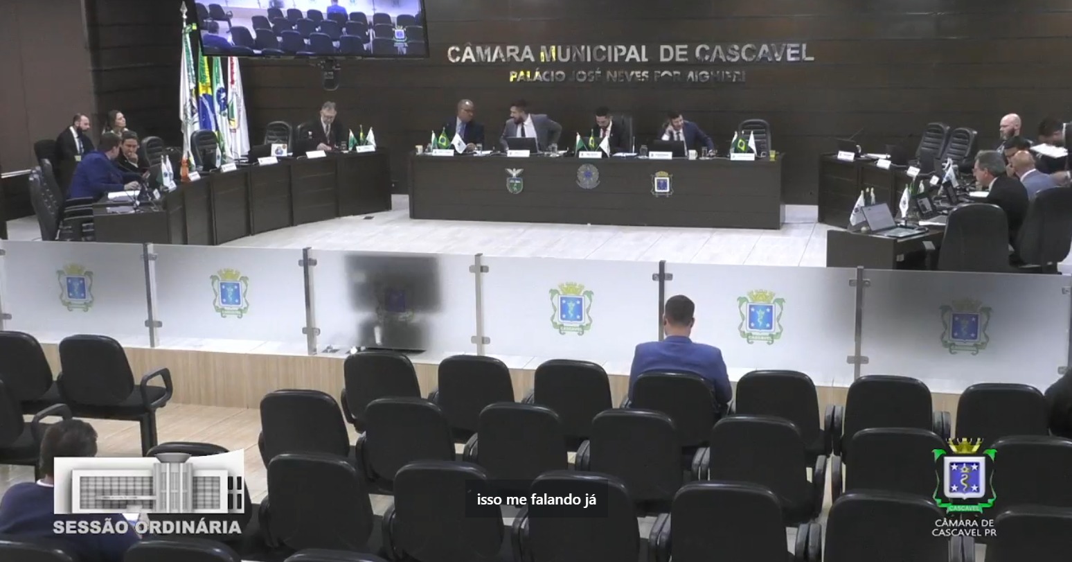 Câmara Municipal de Cascavel discute projetos de educação, saúde e patrimônio nesta segunda-feira