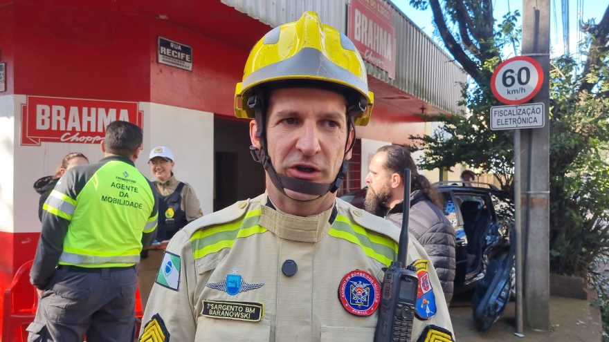 Sargento do Corpo de Bombeiros fala sobre resgate de vítima de acidente no Centro