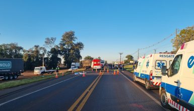 Imagem referente a Identificada vítima fatal de acidente gravíssimo na BR-277 em Santa Tereza do Oeste