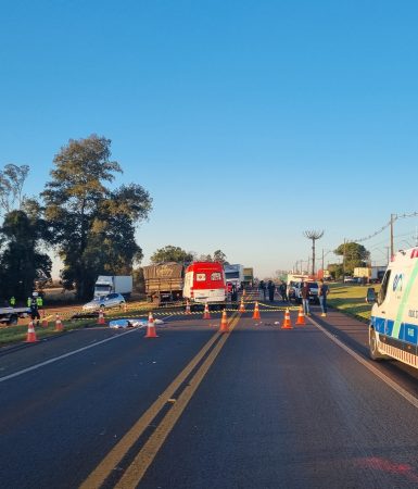 Imagem referente a Identificada vítima fatal de acidente gravíssimo na BR-277 em Santa Tereza do Oeste