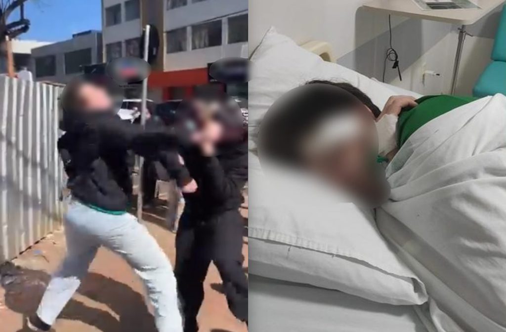 Jovem envolvido em briga no Centro foi agredido com caco de vidro e precisou ser hospitalizado