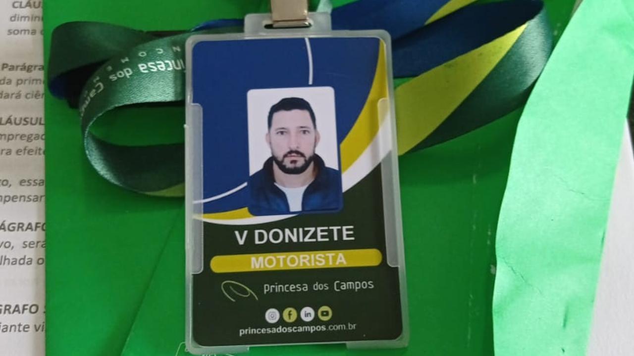Valderi Donizete perdeu crachá de motorista