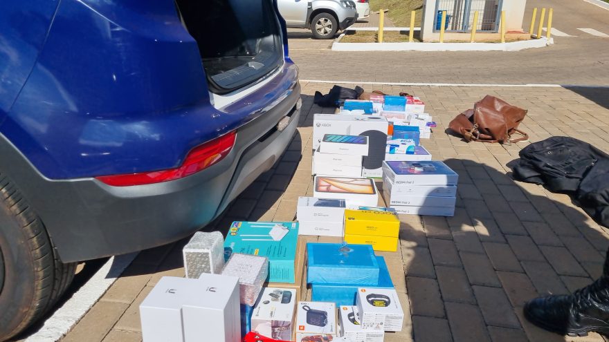 Mulherada é flagrada com R$ 40 mil em eletrônicos do Paraguai na rodoviária