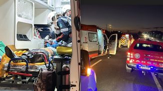 Atropelamento deixa duas vítimas graves e interdita trecho da PRc-467 em Cascavel Atropelamento deixa duas vítimas graves e interdita trecho da PRc-467 em Cascavel