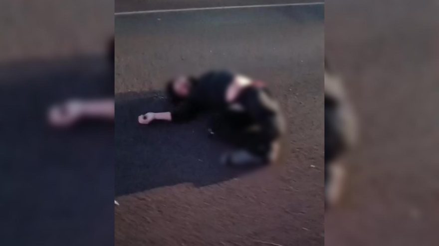 Imagens fortes! Vídeo mostra vítimas em estado grave instantes após atropelamento na PRc-467