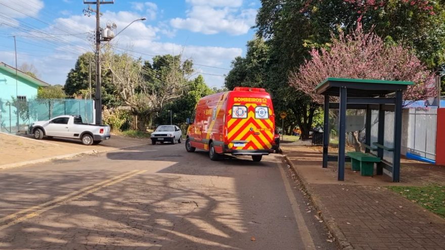 Colaboradora de Cmei é socorrida pelo Samu no Bairro Esmeralda