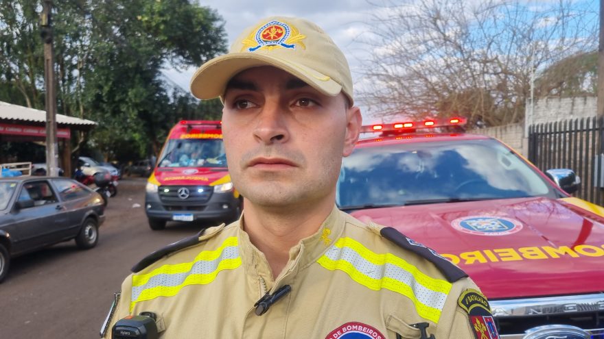 “Homem foi ferido com facada no tórax e precisa de cuidados” diz tenente do Corpo de Bombeiros
