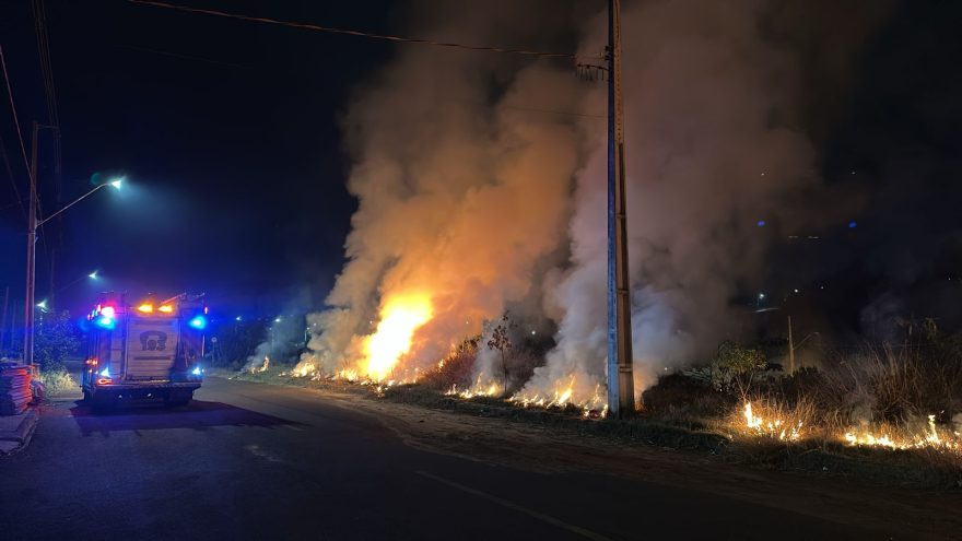 Grande incêndio ambiental é registrado no Belmonte