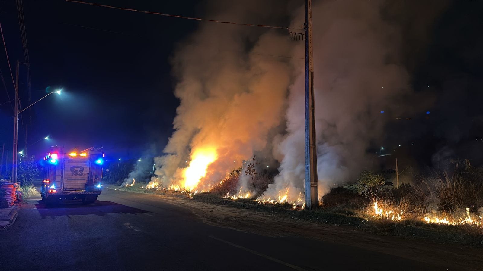 Grande incêndio ambiental é registrado no Belmonte