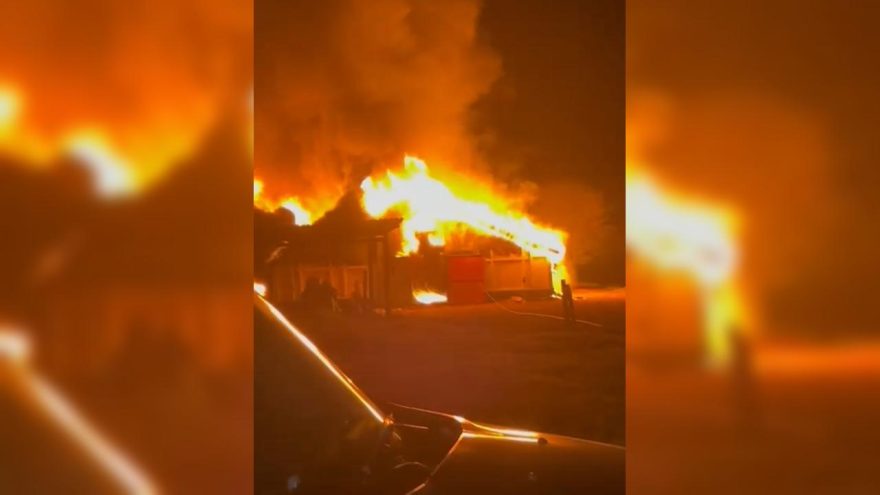 Vídeo mostra incêndio de grandes proporções que destruiu aviário e matou 21 mil pintainhos