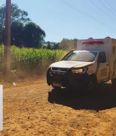 Imagem referente a Delegacia de Homicídios confirma que corpo encontrado em área de mata é de Alisson Padilha