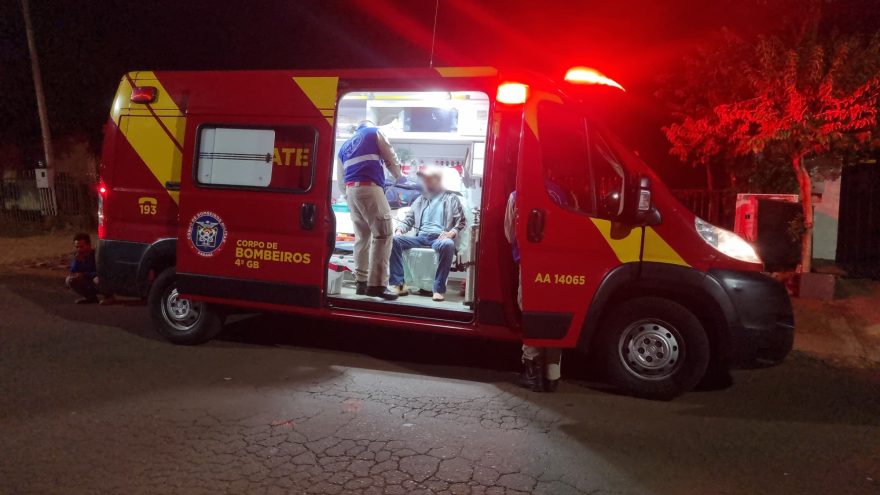 Acidente na Rua Potiguaras: Ciclista sofre queda e fere o rosto