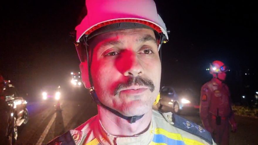 “Vítima considerada grave” diz tenente do Corpo de Bombeiros em acidente na BR-369 em Cascavel