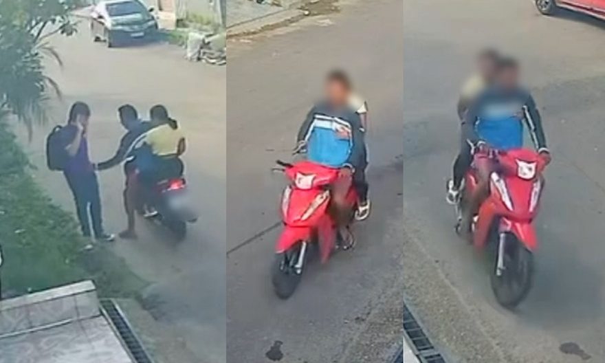 Casal do terror: ‘Bono’ e ‘Cleide’ espalham medo com moto vermelha