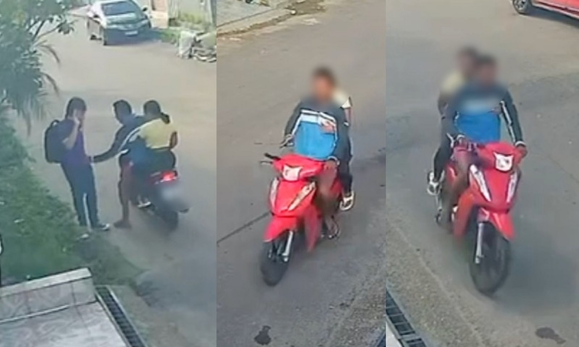 Casal do terror: 'Bono' e 'Cleide' espalham medo com moto vermelha