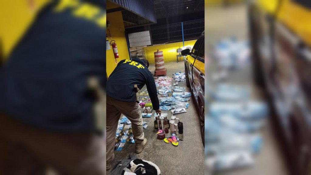 Motorista é preso no Paraná em posse de objetos furtados de loja em Santa Catarina