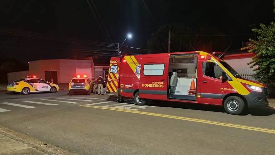 Menores fogem da PM, caem de moto e acabam ralados no asfalto