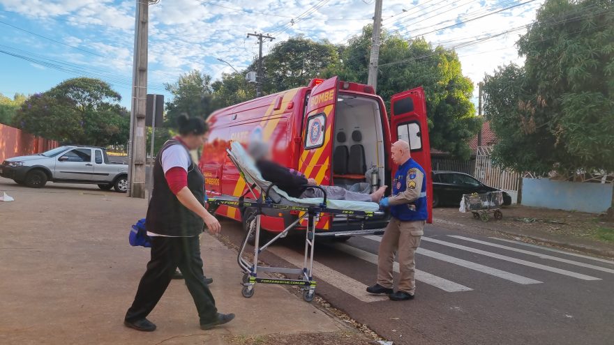 Após ser atacado por cachorro, homem é socorrido em Colégio Estadual de Cascavel