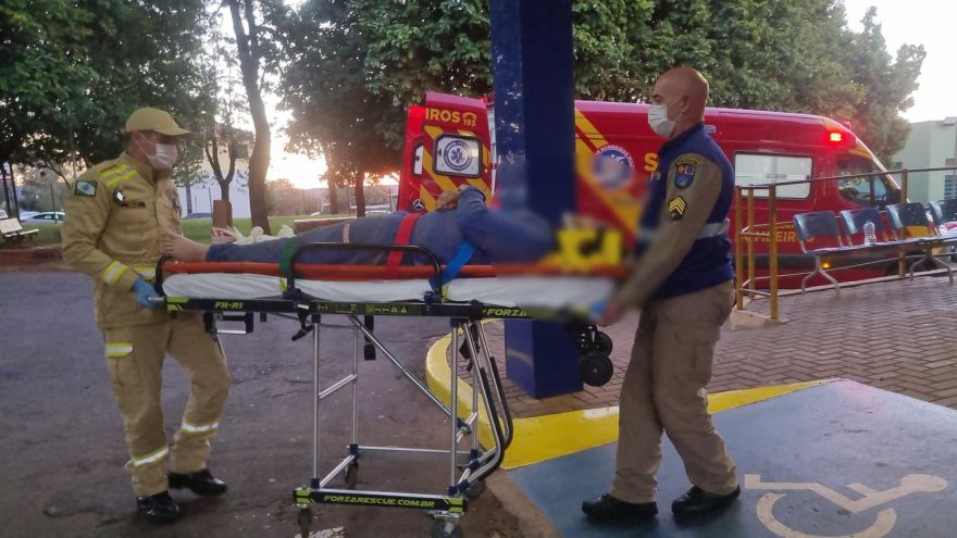 Homem sofre ferimento grave na perna após acidente de trabalho em cooperativa de Cascavel