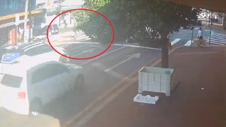 Por outro ângulo: câmera registra grave atropelamento na Rua São Paulo