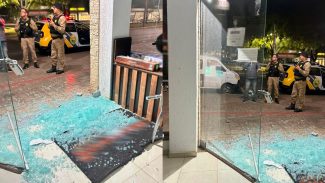 Ladrão arromba loja na Avenida Brasil e furta Airfryer avaliada em R$ 590,00